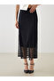 Lace Skirt with Elastic Waist - 2