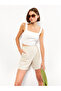 Women's Elastic Waist Comfortable Fit Plain Shorts - 2
