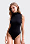Women's 2-Piece Half Turtleneck & Sleeveless Stretchy Bottom Hooked Body Undershirt - 95% Cotton Breathable Fabric - 3