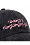 ''Always a Dingiringirin Girl'' Embroidered Washed Cap /''Always a Dingiringirin Girl'' Embroidered Washed Baseball Cap - 2