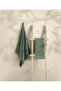 Likya 100% Cotton Jacquard Border Green 2-Piece Dowry Towel Set with Diagonal Stripes 1015A 90X150 - 5