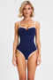 Women's Swimsuit Strapless Covered Regular Fit Sleeveless Plain Pattern Chlorine Water Resistant Long Lasting Stylish - 4