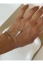 Tisor Silver Snake Figured Design with Zircon Stone Detail Silver Color Şahmeran