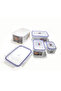 Food Container For Kitchen,Food Storage,Plastic Container,5-Piece Reusable Plastic,Meal Prep Container Set,Stackable Kitchen Organizers,Microwaveable,Freezer-Safe,Dishwasher-Safe , BPA Free - 4