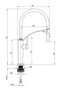 Corda Brushed Steel Flexible Spout Kitchen Faucet - 5