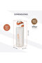 Sip Switch Tritan Water Bottle 1000ml Leakproof, BPA Free, Straw & Spout Lid- Ivory Terracotta - 9