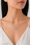 316L Steel Chain Silver Color Pink Stone Detailed Wreath Model Women's Necklace - 2