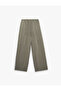 Linen Look Wide-Legged Trousers with Tie Waist - 4