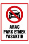 Parking Prohibited Warning Sign 24X34 cm Pvc Warning Sign Car Parking Garage - 2