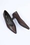 Laceless Neolite Sole Genuine Leather Thin Heeled Shoes 342-040 Women's Shoes - 8
