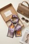 Shoe Basket Artistic Horse Patterned Silky Fabric Elegant Women's Scarf