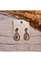 Xuping Jewelery Drop Stone Gold Zircon Earrings - 2