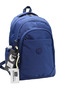 Navy Blue Unisex School Backpack Waterproof Fabric Middle School High School University School Bag 1650 - 2