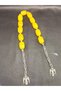 Yellow Color Giant Size Special Model Natural Agate Stone Zaza Prayer Beads - 3