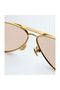 Bv 1305S 002 64 Unisex Pilot Gold Metal Sunglasses - 5