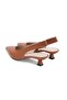 Vega Tan Color Short Heeled Women's Shoes - 9