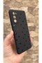 Samsung Galaxy S20 Fe Compatible Mini Black Heart Patterned Silicone Shock Absorbing Classic Protected Rubber Case - 3