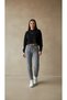 Women's Gray Cotton Soft Textured Casual Sweatpants - 8