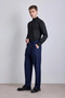 Buckle Belted Baggy Fit Fabric Trousers - 4