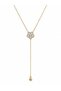 Special Series Stone Detailed Dangling Clover Necklace - 2