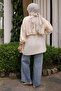 Beige Front Detailed Linda Tunic - 4