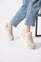 Repaste yan troklu sim detailed women's sports shoes beige - 2