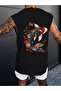 Men's oversized crew neck sleeveless t-shirt - longline