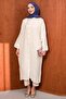 Ecru Buttoned Muslin Tunic