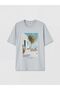 Lcw Vision Crew Neck Printed Oversize Women's T-Shirt