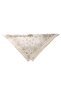 Cream Paisley Patterned Satin Scarf - 4