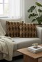Puffy Cotton Cushion Cover Set of 2 43X43 cm Decorative Cushion with Zipper