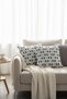 Puffy Cotton Cushion Cover Set of 2 43X43 cm Decorative Cushion with Zipper - 3