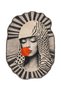 Sdt Luxury Artistic Women's Figured Leopard and Zebra Woven Base Decorative Carpet Sdt1316 - 3