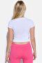 Crew Neck Short Sleeve Crop T-Shirt - 5