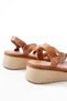 Zri̇n0-037 Premium Taba Ayna Genuine Leather Orthopedic Sole Women's Sandals - 5