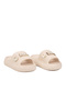 292 F-P Ecru Girls' Slippers - 3