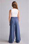 Wide Leg Linen Blend Trousers H1212A826Sm - 5