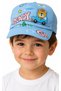 Girl'S/Boy's Teddy Bear Detailed Hat with Go Written and Adjustable Strap, Blue Color, for 2-7 Years Old - 2