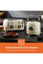 GBT36564UK-CR 4-Slice Toaster – Sleek Metal Design, 6 Browning Levels, Defrost/Reheat/Cancel Functions, Crumb Tray, and Cord Storage - 4