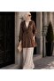 Women's Polka Dot Long Sleeve Ruffle Detailed Ribbed Cardigan - 3