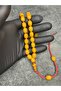 High-End Collectible Squeeze Amber Prayer Beads with Rope Tassels - 3