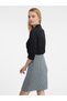 Rochie neagră de damă cu model - 4