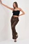 Women's Zebra & Leopard Patterned Thin Summer Wide-Leg Sweatpants – Lightweight & Stylish - 5