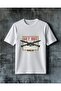 تي شيرت كبير الحجم مطبوع عليه تصميم get out silah
