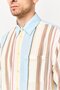 Men Relaxed Fit Striped Long Sleeve Dress Shirt, Multicolor - 3