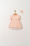 Baby Girl Mevlütlük Dress Summer Bandana Lace Newborn Hospital Release Wedding Dress Evening Dress 4014B - 2