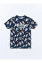 Lcw Kids Navy Blue Crew Neck Boy Pajamas Set - 2