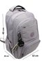 Lavender Color Luxury Satin Water Resistant Fabric Unisex Large Size Middle School High School School Backpack and Travel Bag - 3