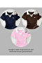 Soul Colorful Polo Collar Embroidered Gathered Blouse