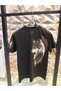 2017 Wolf Printed Black Basic T-Shirt
